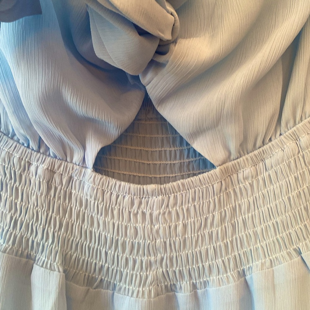 Blue Ruffle Dress Small - perfect for Spring - Picture 4 of 4